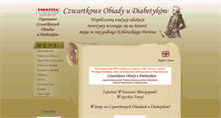 Desktop Screenshot of czwartkoweobiadyudiabetykow.pl